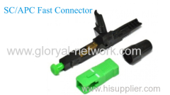 SC /UPC/APC fast connector with FTTH flat drop cable