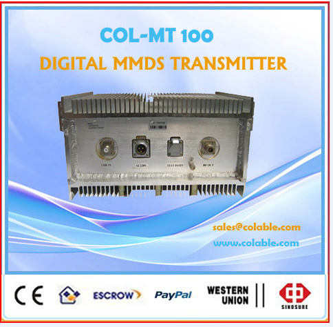 Digital TV Broadcasting MMDS 100 watt transmitter wireless cable tv transmitter