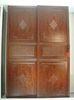 interior wooden Embossed / Carved Plastic Sliding Door with PVC skin