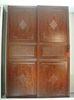 interior wooden Embossed / Carved Plastic Sliding Door with PVC skin