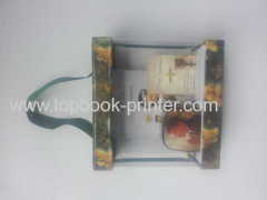 High-grade PVC paperboard prayer gift box with sponge hardboud diary metal box and silk ribbons