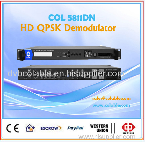 DVB-C/S/S2/T/T2/ATSC/ISDB tuner input ASI IP SDI HDMI YPbPr output receiver decoder