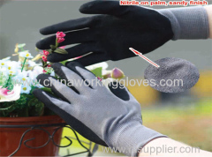 Sandy Nitrile Coated Gloves