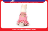 Pink Knitted Denim Cute Pet Clothes for Princess Girl Dog