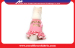 Pink Knitted Denim Cute Pet Clothes for Princess Girl Dog