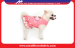 Pink Knitted Denim Cute Pet Clothes for Princess Girl Dog