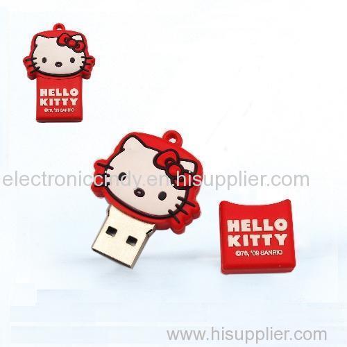 Hello kitty shaped USB flash drive