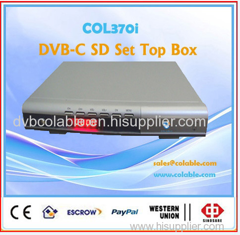 digital cable box converter dvb-c set top box