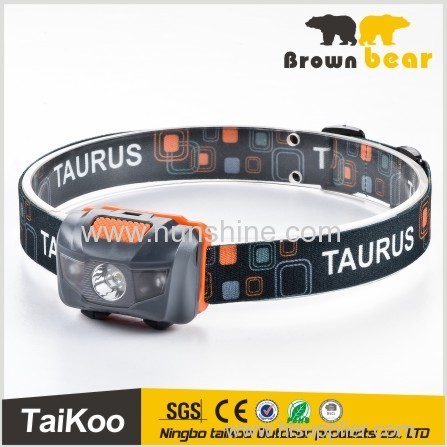 popular 3w 1 super birgt white LED 2 red LEDs headlamp led headlamp