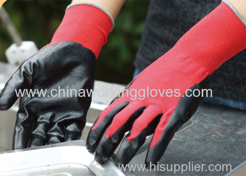 Smooth Nitrile Coated Gloves