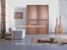 Customized Cupboard MDF + Melamine Louver Door , 9mm Indoor Swing / Sliding Doors