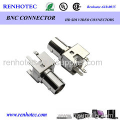 straight bnc female connector for PCB mount