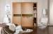 Europe E1 Scratch poof Aluminum Louver Door with Drawers / Tie rack