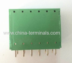 Two double Plug-In Terminal Block right angle 5.08mm pitch ROHS brass