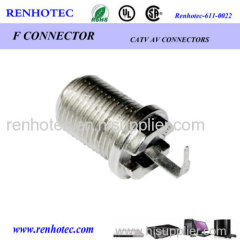 RF connector crimp f compression jack