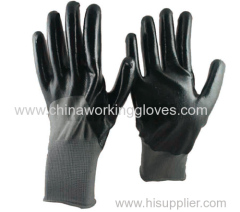 Smooth Nitrile Coated Gloves