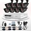 High Resolution Indoor Bullet 720P 1.0MP Camera DVR 8 Channel CCTV Camera Kit