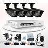 Network Security CCTV DVR kit 4CH H.26 DVR Surveillance System IR-cut 800TVL