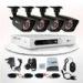 1/4" Color CMOS 900TVL IR LEDs 4CH DVR HDMI Outdoor Surveillance Camera Kit
