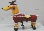 Lovely Childrens Deer Mechanical Animal Rides Funny Walking Animals with Wheels