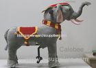 Elephant Children Riding Animals Kiddie Rides Machine / Horse Riding Simulator Machine