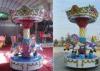 3 Player Coin Operated Amusement Carousel Rides / Kiddie Ride Fiberglass Toys