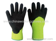 Crinkle Latex Coated Gloves