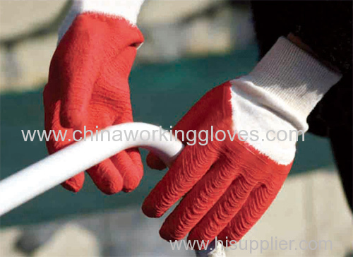 Crinkle Latex Coated Gloves