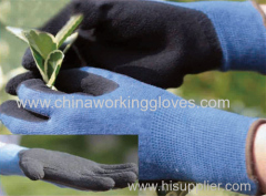 Foam latex Coated Gloves