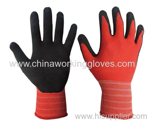 Foam latex Coated Gloves