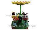 Coin Operated Bee Paradise Carousel Electronic Mini Fairground Rides Small Carousels