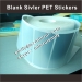 Blank paper adhesive stickers in rolls