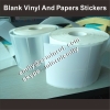 Custom blank paper stickers in rolls with any sizes for barcode printer use