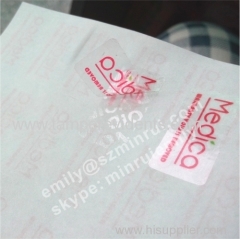 transparent void tamper proof seal stickers