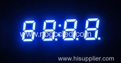 7 segment LED display 0.4" four digit blue color for clock display