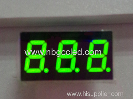 Seven segment led display 0.4 inch of 3 digits for instrumentation