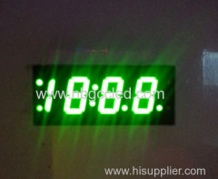 0.33" 4 digit bright green color diamond 7 segment LED display