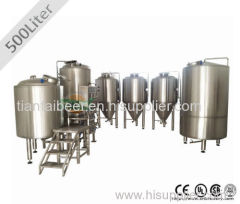 Tiantai 500l used equipment to make beer