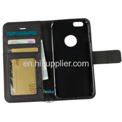 pu leather wallet cases for iphone 6,OEM and ODM welcome