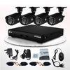 Wireless 700TVL CCTV DVR Kit with 4CH IR Waterproof Bullet And Dome Camera Kit DVR