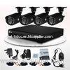 Wireless 700TVL CCTV DVR Kit with 4CH IR Waterproof Bullet And Dome Camera Kit DVR