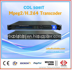 mpeg2 sd to H.264 hd bidirectional transcoder 6asi or 6 tuner to ip transcoder