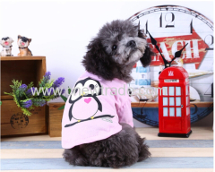 2015 hot sell Pink Cotton dog T-shirt for spring and summer