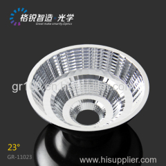 Energy Saving COB reflector for commercial lighting 110mm 23 degree led plastic cover