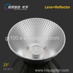 Lighting accessories COB reflector for grille lamp 92mm 38 degree plastic reflector expert