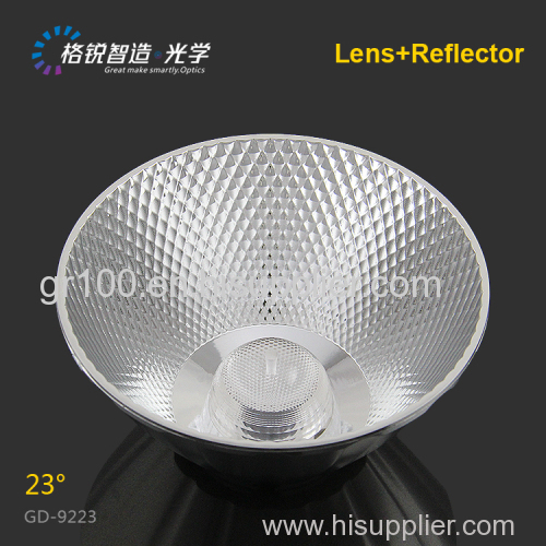 Lighting accessories COB reflector for grille lamp 92mm 38 degree plastic reflector expert