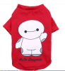 New style red pet T-shirt with 100% cotton for small dog