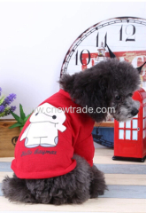 New style red pet T-shirt with 100% cotton for small dog