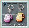 Coin holder soft PVC keychain / Cartoon accessory 45mm with OEM