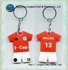 Sports coin holder Soft PVC Keychain / Jersey Key chain for football Fans